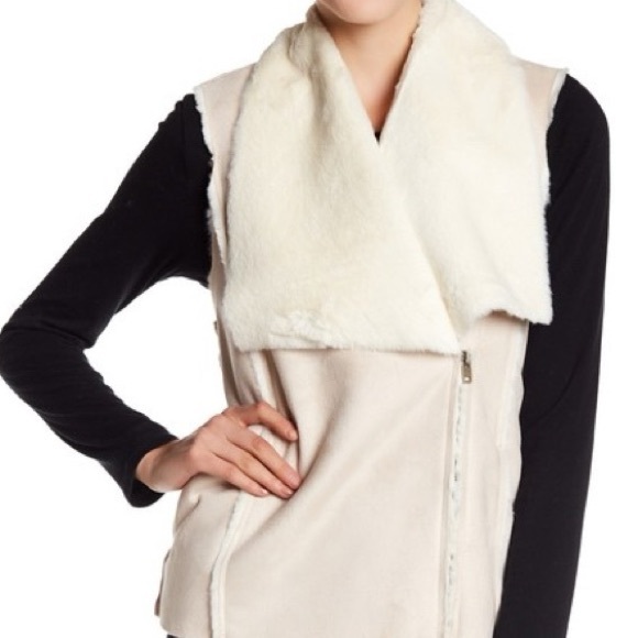 EUC Faux Shearling Vest - Picture 1 of 6